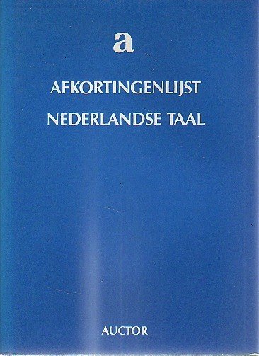 J.W. Niesing // Afkortingenlijst van de Nederlandse taal